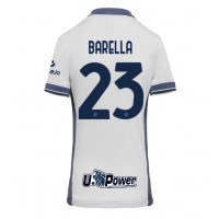 Camiseta Inter Milan Nicolo Barella #23 Visitante Equipación para mujer 2024-25 manga corta